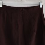 Chocolate Brown Vintage Wool Midi High Waisted Skirt Size 4 Photo 4