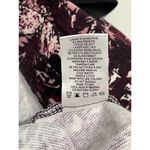 Joie  Caleigh Floral Paisley Printed Sweatshirt‎ Thumbhole Burgundy Red Medium Photo 8