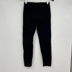 Betabrand Women's Black Moto Leggings exposed silver zippers size small petite Photo 2