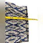 Kori  Navy Blue Ivory Chevron Crochet Boho Tunic Dress Medium Flowy Geometric Photo 10