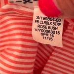 Gap  Coral and off White Casual Button Down striped‎ Shirt size medium Photo 8