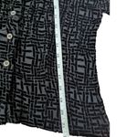 French Connection Vintage  Velvet Burnout Sheer Top Black Y2K Bella Hadid Photo 6