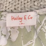 Hailey & Co. green floral boho smocked top size medium Photo 2