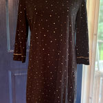 Soma  Black and Silver Embellished Sheath Night Gown size M Photo 0