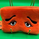 A Rare Orange NWT Folcart Hakata Niwaka Multipurpose Zip Plush Pouch From Japan Photo 0