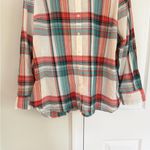 Talbots  Women Plaid Shirt Long Sleeve Large 100% Cotton NWT Preppy Fall Casual Photo 2