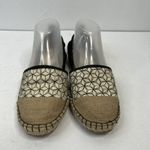 Cole Haan  Size 7.5 Marli Espadrille Leather Canvas D'Orsay Jute Cap-toe Shoes Photo 5