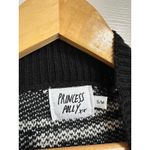 Princess Polly  women's black white mock‎ neck long sleeve cropped sweater S/M Photo 2