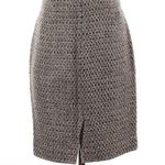 J.Crew Grey Wool & Alpaca Blend Tweed Knee Length Pencil Skirt Size 0 EUC Photo 6