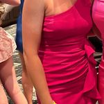 Hello Molly Pink One Shoulder Dress Photo 4