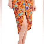 BCBGMAXAZRIA  Midi Skirt with High-Low Hem - Size XS Photo 0