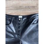 Aritzia Wilfred Black Faux Leather Jeans Size 12 Photo 2