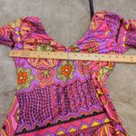 Leg Avenue  Size Small/Medium S/M Funky Hippie 70s Mini Dress Vibrant Purple Photo 1