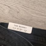 ZARA  Premium Denim Black Skinny With Jewelry Patches Size 4 Photo 7