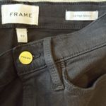 frame denim NWT FRAME‎ Le High Skinny High Rise Straight Fit Black Jeans Size 23 Raw Hem Photo 1