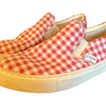 J.Crew pink gingham canvas slip on sneakers 6 Photo 0