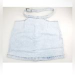 We Wore What  denim cut out mini skirt Light Denim Skirt Indigo Confort ($69) M Photo 3
