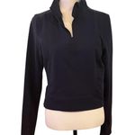 Yogalicious Lux Crop Navy Blue Athletic Pull Over Photo 0