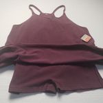 Free People Movement  Hot Shot Mini Dress in Black Cherry size S NWT Photo 5