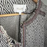 Miss Me  Western Boho Fringe Jacket Womens Small Grey Black Geometric Retro 90s Photo 4