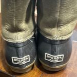 Sperry Top Sider Duck Boots Women Olive Green Waterproof Lace Up Ankle Boots Brown Size 8 Photo 9
