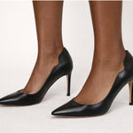 Petit Cadeau Lavinia Black Vegan Leather Stilettos Women's Size 7 Photo 0