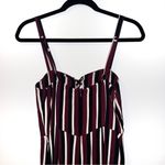 Flynn Skye  Revolve Jade Burgundy Striped Boho Festival Jumpsuit Small Photo 6