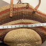 Tote Artisan Straw Tote with Wooden Animal Details Brown Photo 7