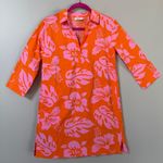 Sleepy Jones Aloha Jane Tunic Dress mini in Aloha Floral orange pink Sz XS Photo 6