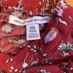 American Eagle Floral Boho Flowy Top XXS Button Up Back Photo 1