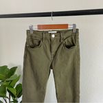 frame denim Frame Le Crop Mini Boot Washed Army Green Pants Size 24 Photo 3