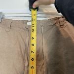 Eileen Fisher Brown 100% Linen Zipper Detail Cropped Pants Size Large Photo 8