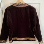 Saks 5th Avenue  Chocolate Brown Velvet Blazer - Size 12 Photo 5