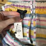 Talbots Linen Halter Tank Top Festive Stripe 2x Photo 4