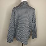 Chico's  Zenergy Size 2 12/14 Black Gray Textured Knit Mock Neck Shirt Photo 1