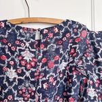 Isabel Marant Étoile • Telicia Dress linen print wrap ruffle red blue floral Photo 14