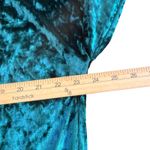 Emma & Sam  Green Crushed Velvet Mock Neck Long Sleeve Top Women's XS NEW Photo 5