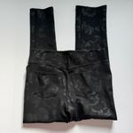 Soft Surroundings SoftEssential Ponte Leggings Black Rose Foil Size Medium Photo 3