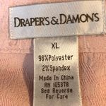 draper's & damon's Drapers & Damon’s Size XL Sleeveless Pale Pink Raised Floral style mater… Photo 4