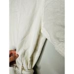 A.P.C. White Cotton Denim Collared Gold Zipper Front Tie Waist Romper Size 38 Photo 10