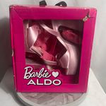 ALDO Barbie x Pink Satin Heart Platform Heels Sandals Size 8.5 US 39 Eur 2023 Photo 2