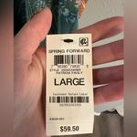 Bar III NWT Teal Paisley Floral Ruffle Blouse Photo 6