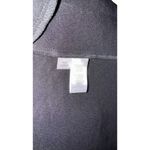 Tahari  Womens Jacket Open Front Mid Length Faux Leather Black Stretch Medium NWT Photo 6