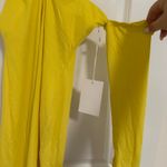 NWT "Not Yours To Keep" Sunny Ribbed Midi Dress Yellow Size XXS Photo 4