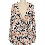 Show Me Your Mumu  Womens Medium Pink Floral Rocky Ruffle Romper Vacation Size M Photo 0