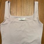 Babaton Aritzia  Original Contour Squareneck Bodysuit Top in Pale‎ Pink Lilac XS Photo 9