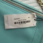 Botkier NWT Linea Crossbody Bag Turquoise Leather Gold Chain Designer Purse Photo 12