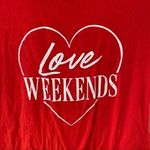 Wound Up  Love weekends Short sleeve Tee XL red Photo 1