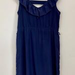 Rue 21 Women’s Sleeveless Ruffle Mini Dress Navy Size Small Photo 0