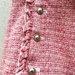 Club Monaco  high waist double button tweed shorts 8 red white Photo 1